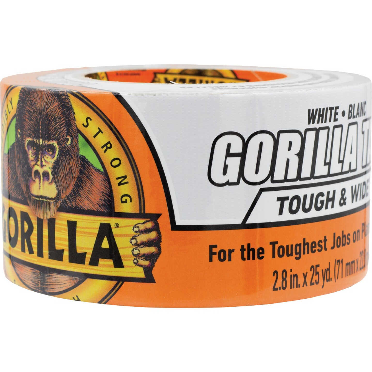 Gorilla 2.88 In. x 25 Yd. Tough & Wide Heavy-Duty Duct Tape, White - Lumber  King